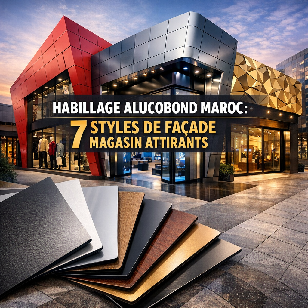 7 Styles de Façade Habillage Alucobond Maroc