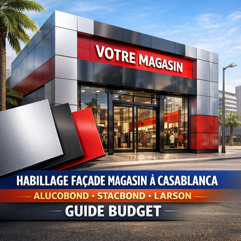 Habillage Façade Magasin Casablanca Alucobond
